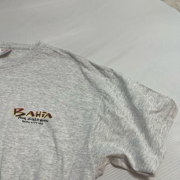 Bahia Poor Girls Open Fishing Fish VTG Single Stitch T-Shirt Size XL - Picture 3 of 7
